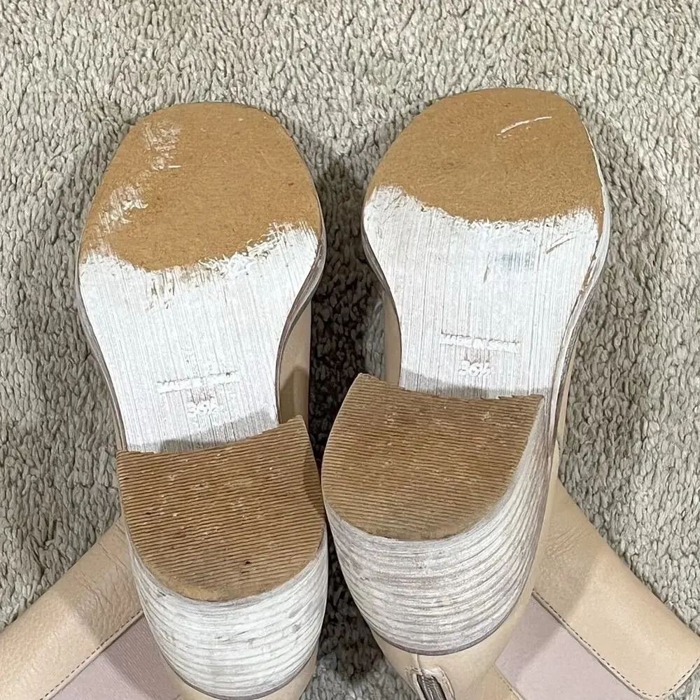 Free People Essential Chelsea Boots Size 36.5/6.5 Tan Leather Y2K Boho